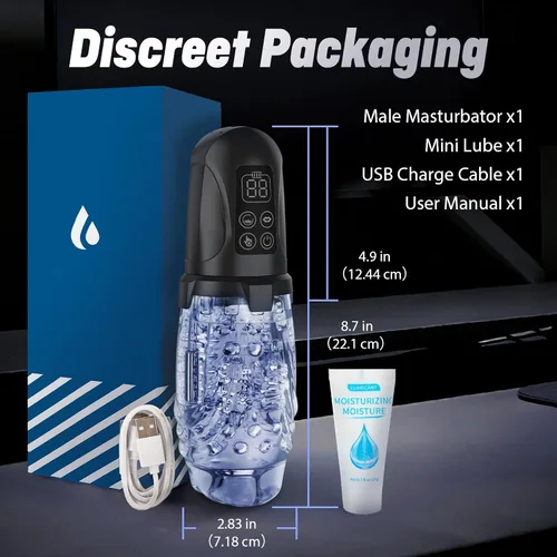 Vista 8 de Male Masturbator Penis Pump Transparent Blowjob Stroker