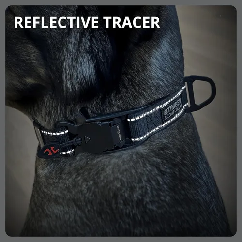 Vista 5 de 8TIMBER Collar de perro Scout – con innovadora hebilla en V FIDLOCK 25 – Mediano – Collar de cierre magnético seguro y elegante para perros Collar