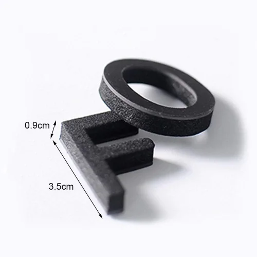Vista 9 de Firlar 124 letras magnéticas, imanes del alfabeto mayúscula ABC para refrigerador, letras del alfabeto de espuma, imanes para refrigerador