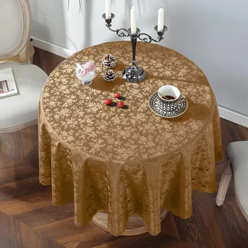 Vista 8 de Jeloris Mantel de Vinilo Impermeable, Mantel Redondo de Plástico Resistente, Cubierta de Mesa de Vinilo Limpiable a Prueba de Derrames y Aceite