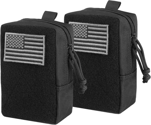 Vista 8 de Mini MOLLE bolsa multiusos compacta táctica cintura bolsas pequeña utilidad EDC bolsa