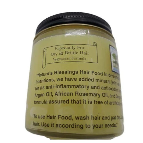 Vista 2 de Nature's Blessing Comida capilar Fórmula vegetariana para cabello seco y quebradizo (todos los ingredientes naturales)