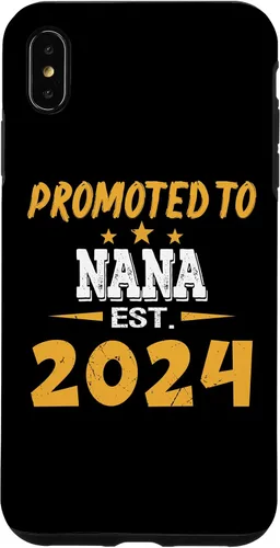 Vista 7 de Funda para iPhone 14 Promoted To NANA Est.2024 Pregnancy Announcement New Baby