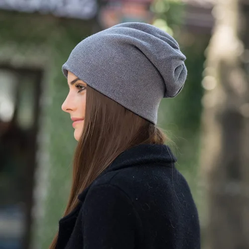 Vista 4 de wjiNFDFG Gorro para hombre y mujer, para otoño e invierno, a la moda, cálido, gorro de punto de lana