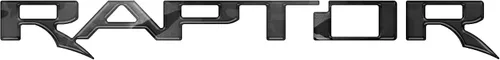 Vista 2 de Insertos de emblema para portón trasero Raptor - Compatible con Raptor 2017-2026