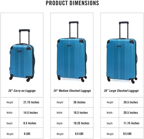 Vista 6 de Kenneth Cole Reaction Out Of Bounds - Equipaje de transporte vertical, Color verde azulado.), 5709486TL