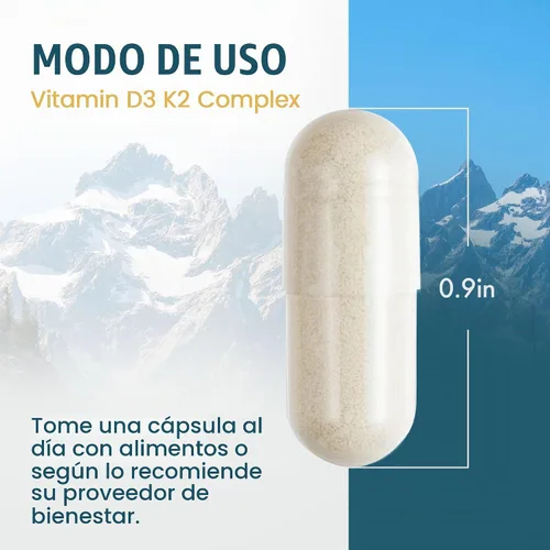 Vista 5 de Vykee Nutrition Complejo de vitamina D3 K2 de alta potencia