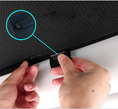 Vista 5 de 16 piezas de clips para parasol de techo compatibles con techo solar Tesla Model 3 Model Y, accesorios de instalación de protección contra el calor