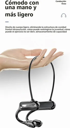 Vista 4 de Auriculares de conducción ósea – 2023 nuevos teléfonos impermeables de conducción ósea con micrófono, auriculares de oreja abierta 5.3, auriculares