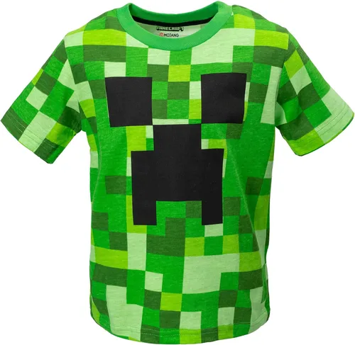 Vista 3 de Minecraft Paquete de 2 camisetas gráficas de manga corta para niños