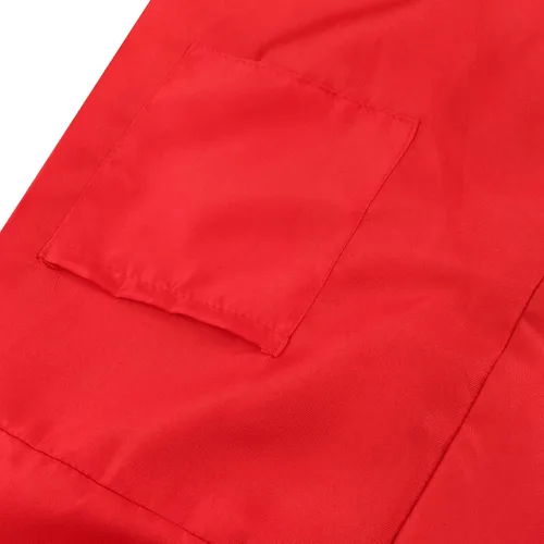 Vista 6 de Disfraz de carnaval para cosplay, overol rojo con capucha y máscara, disfraz de fiesta de Halloween
