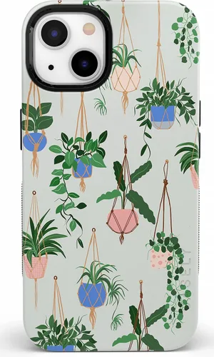 Vista 17 de Casely Funda para iPhone 15 Flores pintadas Frida Kahlo Floral Girly Funda atrevida Compatible con MagSafe
