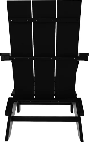 Vista 6 de WestinTrends Ashore Modern - Silla plegable Adirondack para exteriores (juego de 2), color negro