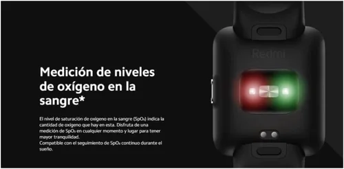 Vista 4 de XIAOMI Redmi Watch 2 Lite, más de 100 modos de fitness, pantalla táctil colorida de 1.55 pulgadas, resistencia al agua de 5 ATM, medición SPO₂