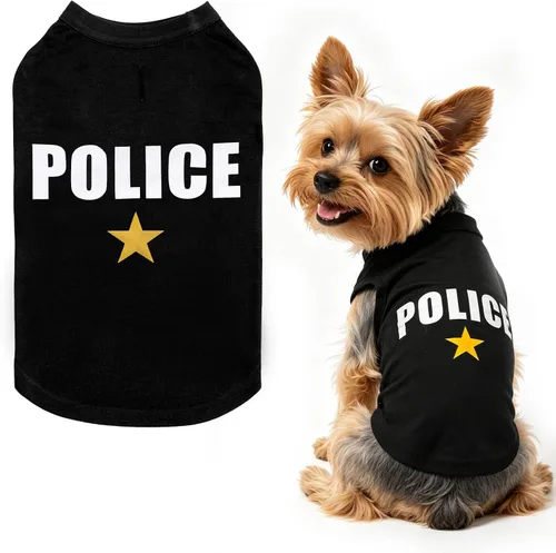 Vista 19 de BINGPET Bad to The Bone - Camiseta de algodón suave para cachorros, transpirable, ligera, para disfraz de perro, chaleco sin mangas, lavable a