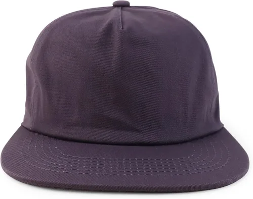 Vista 2 de Trendy Apparel Shop Gorra de béisbol lisa sin estructurar de 5 paneles con respaldo plano
