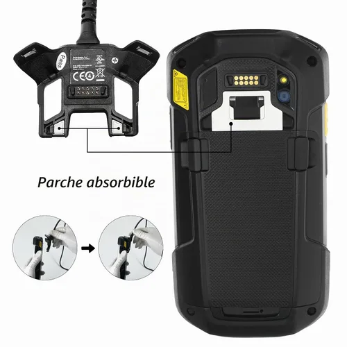 Vista 4 de LANADO Cable de carga USB con adaptador para Zebra Symbol TC70 TC75 PDA cargador de computadora portátil Set reemplaza CBL-TC7X-USB1-01 para escáner