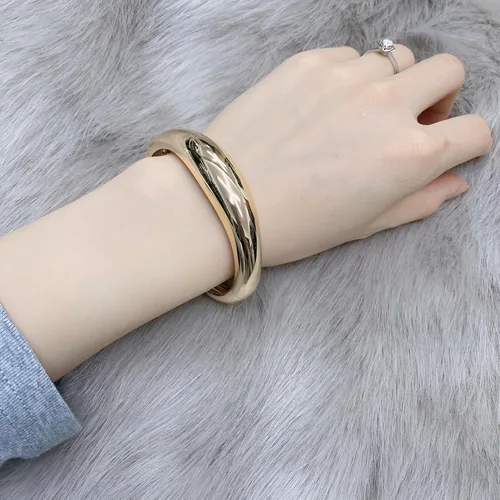 Vista 2 de TONLUYAX Gold Silver Bracelet Bangle for Women Men Cuff Bangle Chunky Bangles