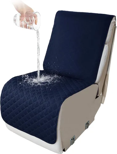 Vista 108 de HDCAXKJ Fundas impermeables 100% impermeables para sofá reclinable en forma de L, lavable, acolchada y suave para perros y mascotas, 1 funda de Negro