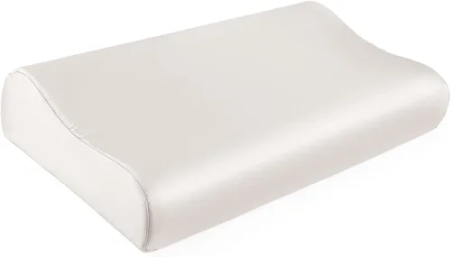 Vista 17 de THXSILK 19 Momme - Funda de almohada 100% seda de morera para almohada de espuma viscoelástica de contorno, funda de almohada cervical, paquete de 1