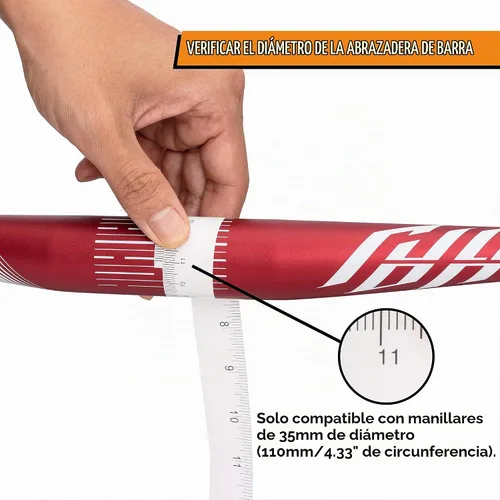 Vista 4 de Funn Vástago de bicicleta ecualizador con cero elevación, con abrazadera de barra de 1.378 in, vástago de bicicleta de aleación de 0 grados
