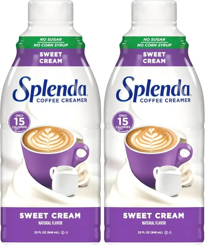Vista 11 de SPLENDA Crema de café de vainilla francesa baja en calorías, sin azúcar, botella de 8 onzas líquidas