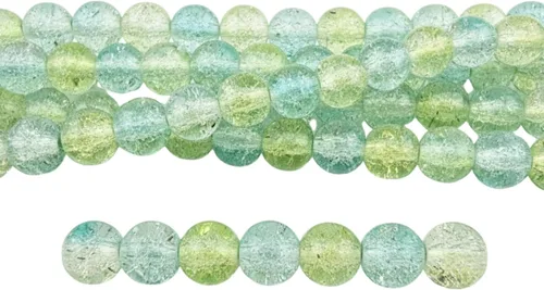 Vista 71 de DandS ltd Cuentas de cristal agrietadas para la fabricación de joyas, champán, pulseras vibrantes de bricolaje, collares, aretes, suministros
