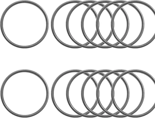 Vista 7 de Mulutoo 12 piezas de anillos de macramé de metal de 1.6 pulgadas para hacer coronas de boda, decoración de macramé para colgar en la pared