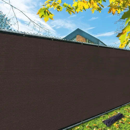 Vista 8 de iCover 3x10 pies de valla de pantalla de privacidad para balcón, cubierta de valla de barandilla resistente a los rayos UV para porche, terraza Gris