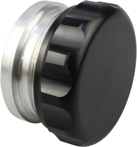 Vista 3 de OD 2"/50.8mm Aleación de aluminio Tapa de combustible Soldadura en el cuello de relleno Tapa del tanque de aceite Negro, soldadura en el cuello