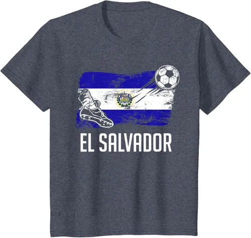 Vista 83 de Camiseta salvadoreña con bandera de fútbol salvadoreño