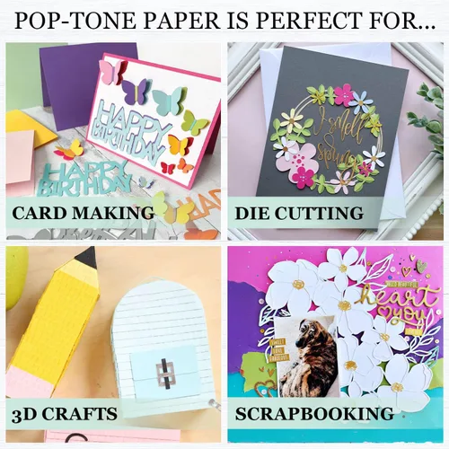 Vista 7 de Cardstock Warehouse Pop-Tone Banana Split Yellow Cardstock Paper – 50 hojas, 8.5 x 11 pulgadas – 65 libras / 175 GSM Cartulina amarilla premium