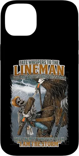 Vista 15 de Fate Whispers to The Lineman Proud Lineman Crew Job Pride Case for iPhone 17