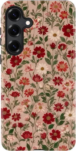 Vista 14 de DorisMax Funda para Samsung Galaxy S24 Plus, bonita funda floral estética