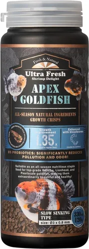 Vista 10 de Ultra Fresh Apex Goldfish Crisps Potenciadores de Color, Alimento para Peces Goldfish con Ingredientes Naturales Premium Potenciadores