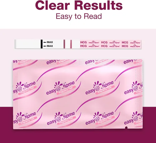 Vista 4 de Easy@Home kit de 20 pruebas de embarazo (HCG) pruebas de orina HCG
