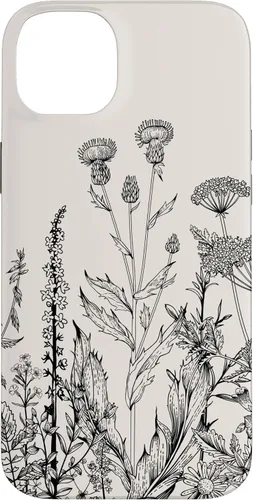 Vista 15 de iPhone 16 Cute Wildflowers Pattern Design Floral Case