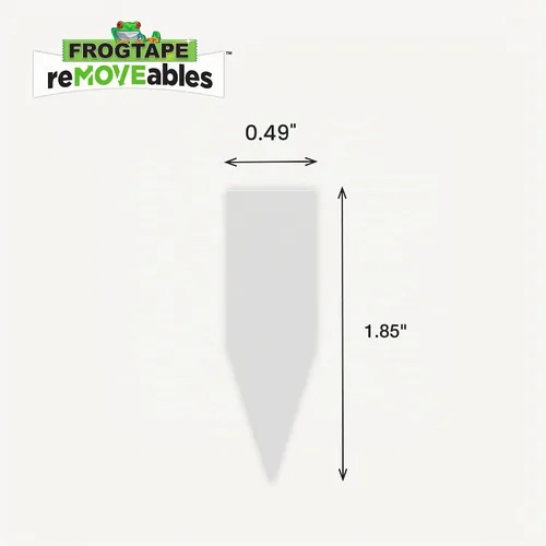 Vista 3 de FrogTape reMOVEables - Tiras para colgar pósteres, sin daños, ganchos extraíbles para pósteres, cinta adhesiva adhesiva para pared, alternativa
