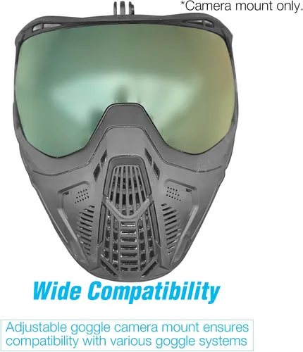 Vista 7 de Soporte para cámara de gafas: soporte duradero para máscara de paintball para filmación dinámica