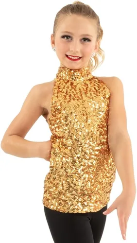 Vista 4 de Vestido tipo túnica con lentejuelas brillantes para mujer solo para Kix