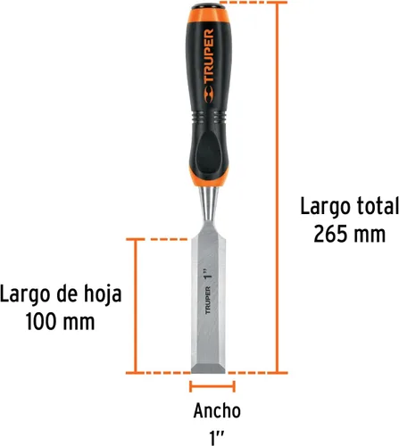 Vista 3 de TRUPER FT-1 cinceles de madera de 1