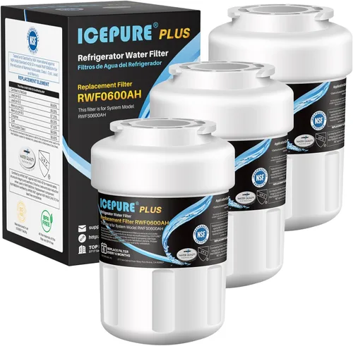 Vista 16 de ICEPURE Alkaline RWF0600A-AL Filtro de agua para refrigerador, reemplazo para GE MWF, MWFA, MWFINT, MWFP, GWF, 46-9991, Kenmore® 9991, WFC1201
