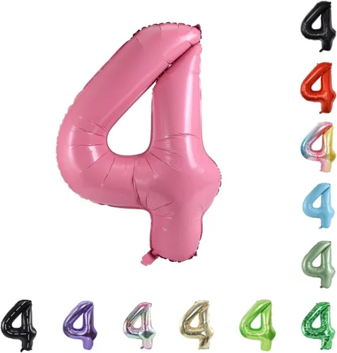 Vista 32 de Globo grande de helio con números 0-9 de 40 pulgadas para cumpleaños, bodas y fiestas (rojo, 9)