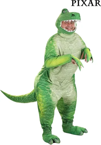 Vista 2 de Disfraz de Rex Toy Story de lujo de talla grande para adultos
