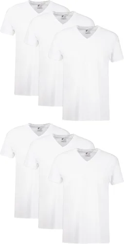 Vista 8 de Hanes Paquete de camiseta interior para hombre, camiseta de algodón con cuello en V, camisetas que absorben la humedad para hombres, paquete de 12