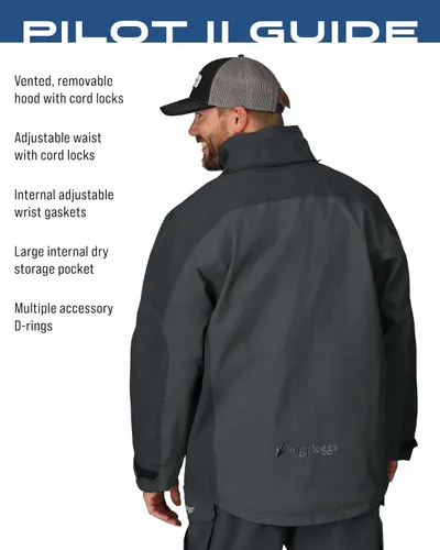 Vista 3 de FROGG TOGGS Pilot 2 Guide - Chaqueta impermeable transpirable de 3 capas para hombre