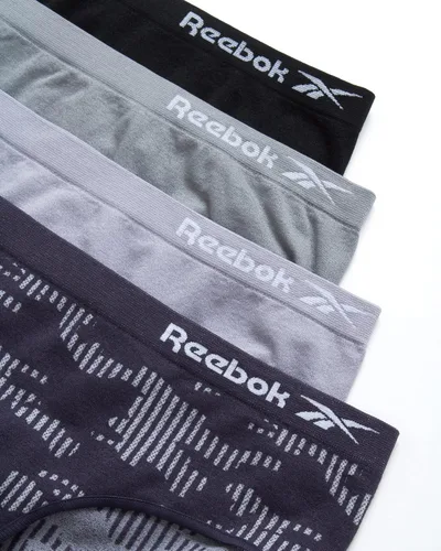 Vista 2 de Reebok Ropa interior para niña - Bragas hipster sin costuras (paquete de 4)