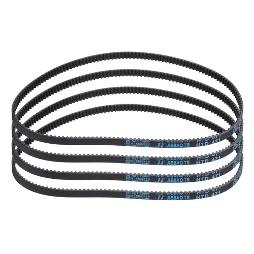 Vista 70 de uxcell 4 piezas HTD-3M Correa de Distribución de Goma 48 Dientes, Longitud de Paso 144mm x Ancho 6mm x Altura 2.4mm, Correa de Polea de Distribución