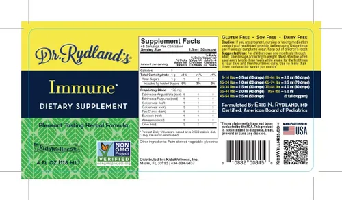 Vista 6 de Dr. Rydland's Suplemento de hierbas Creado por KidsWellness Seguro y eficaz para bebés a adultos Inmune Resfriados, gripe, síntomas