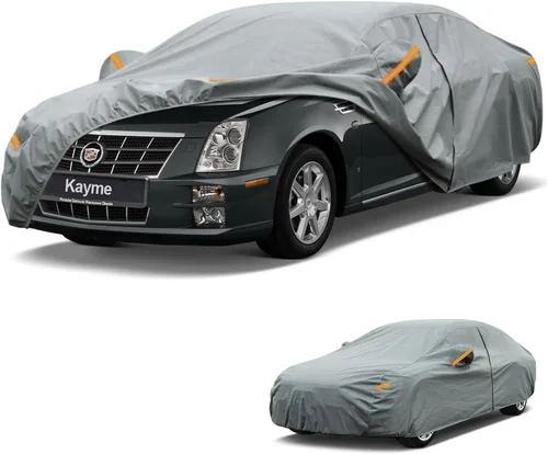 Vista 254 de Kayme Funda de Coche de Servicio Pesado Impermeable para Todo Tipo de Clima, Ajuste Personalizado para Tesla Model S, Cubierta Exterior Completa